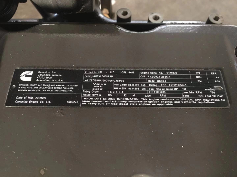 Двигатель в сборе 4989273 дизельный двигатель Cummins
