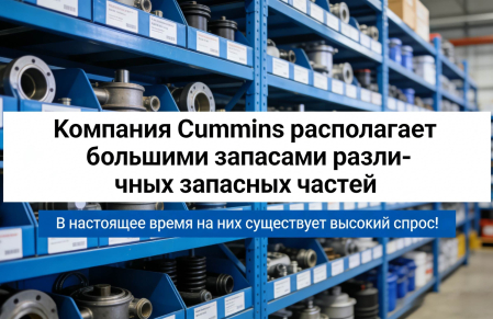 Cummins has a large inventory of various spare parts and is currently in high demand!
