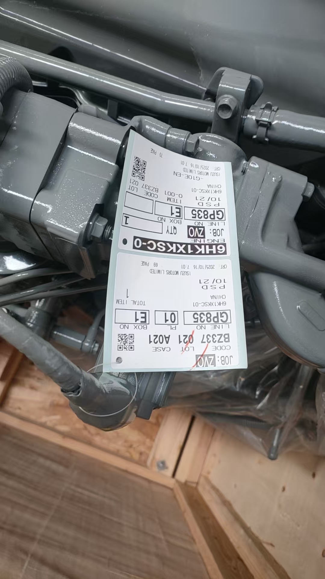 Sany 6HK1-XDHAG-01-C3 сборка двигателя