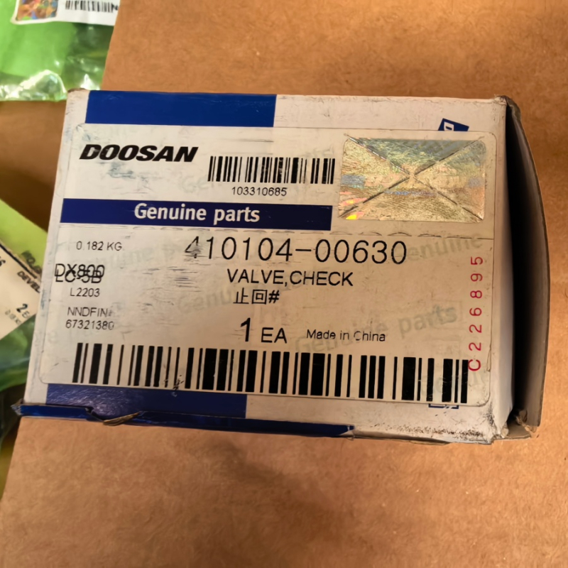 Doosan 410104-00630 КЛАПАН, ОБСЛЕДОВАНИЕ
