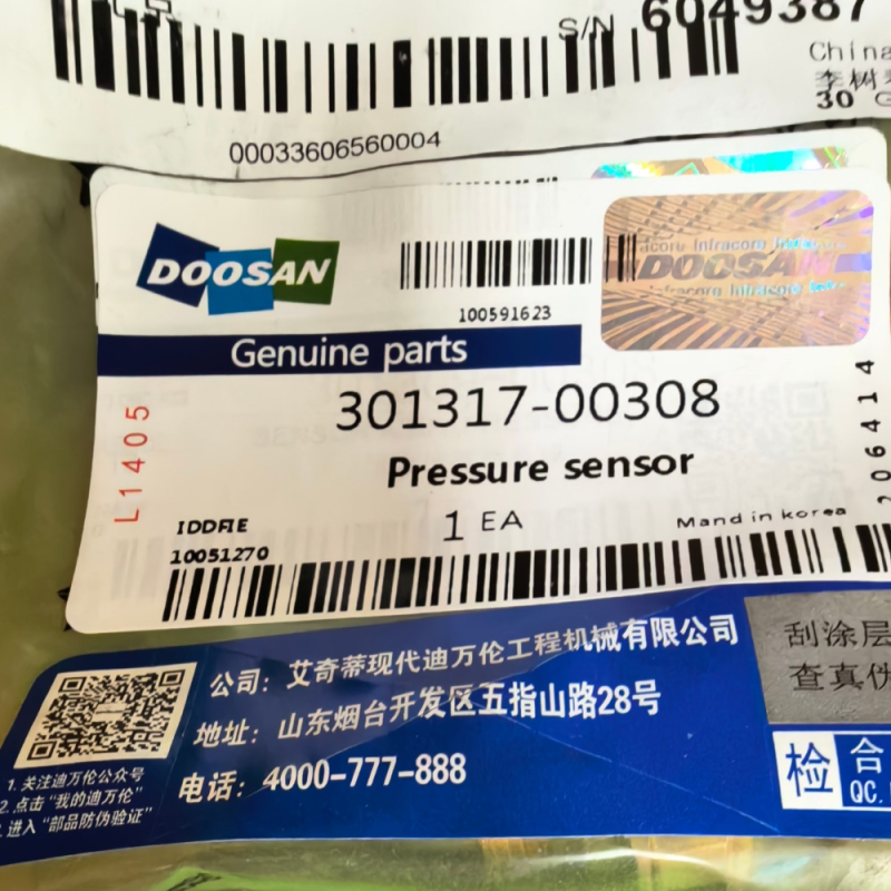 Doosan 301317-00308 Датчик давления